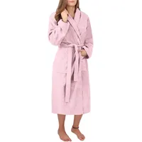 Normani Damen Premium Bademantel Basic in Rosa | Gr.: