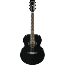 IBANEZ AJ7012M1E-BK 12-string Westerngitarre Black High Gloss