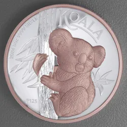 Silbermünze 5oz Koala 2024 (PP/HR/vergoldet) (Australien)