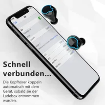 UC-Express® Bluetooth InEar Ohrhörer 12066 Schwarz