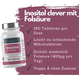 Exvital Inositol mit Folsäure Tabletten 180 St.