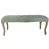 BIZZOTTO Sitzbank Mathilde Samt Grau 110 x 40 x 48 cm