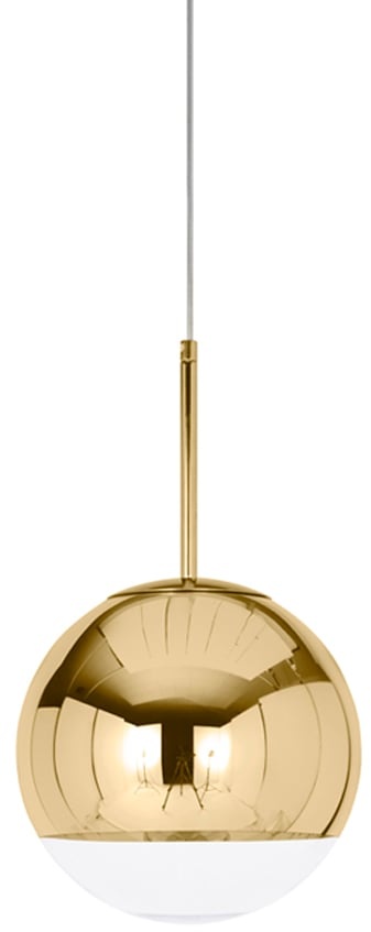 Tom Dixon Mirror Ball LED Pendelleuchte Ø 25cm, gold