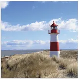 ARTland Küchenrückwand »Leuchtturm Sylt«, (1 tlg.), Alu Spritzschutz mit Klebeband, einfache Montage blau