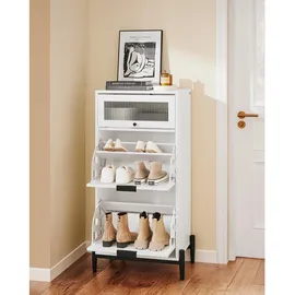 SoBuy Schuhschrank 59 x 115 x 40 cm modern / weiß