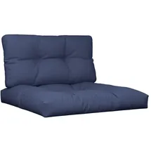 vidaXL Palettenkissen 2 St. marineblau