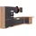 kochstation Winkelküche L-Form 490 cm braun