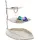 Kare DESIGN 3-stöckige Etagere Leaf Aluminium Silber
