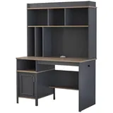 aea Schreibtisch Regale Bürotisch Computertisch Holz Grau Kinderzimmer