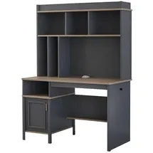 aea Schreibtisch Regale Bürotisch Computertisch Holz Grau Kinderzimmer