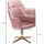 FineBuy Drehstuhl Samt Rosa