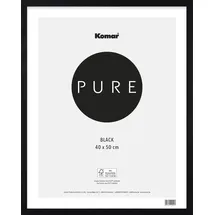 KOMAR Bilderrahmen Holz schwarz 40x50 cm mit hochtransparentem Acrylglas, schwarz, 40 x 50 cm