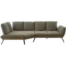 belluti Ecksofa, Metall, 5-Sitzer, Ottomane links, L-Form, cm, Goldenes M, Typenauswahl, Stoffauswahl, seitenverkehrt erhältlich, Rücken echt, Wohnzimmer, Sofas & Couches, Wohnlandschaften, Ecksofas