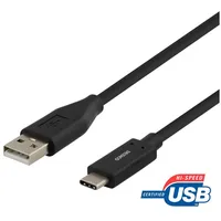 deltaco USBC-1006M USB Kabel USB 2.0 2 m USB A Schwarz