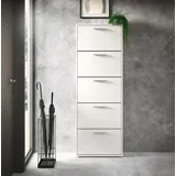 HBZ SAM 59 x 169 x 17 cm 5 Klappen weiß matt / weiß
