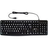 Geemarc Standard Big Letter Keyboard DE schwarz (KBSV3_BLK_GE)