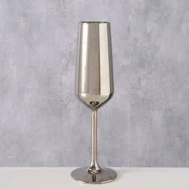 Boltze Sektglas Adora 22,5 cm Ø 7 cm 195 ml Silber