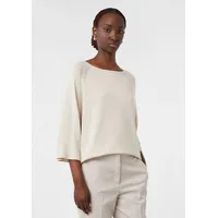 Comma, Strickpullover, Beige, M