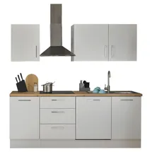 BASIC by Balculina Küchenzeile Turin 220 cm weiß