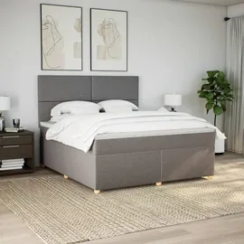 vidaXL Boxspringbett 180 x 200 cm Taupe