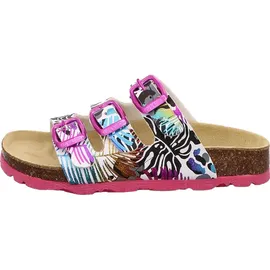 superfit Fussbettpantoffel Weiß/Mehrfarbig 29