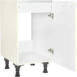 Nobilia Spülenschrank Touch 45 x 58,3 x 87 cm Weiß
