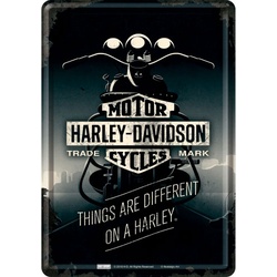 Nostalgic Art Harley-Davidson - Things, Blechpostkarte - 14 cm x 10 cm