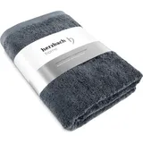 herzbach home Saunatuch 80 x 200 cm grau