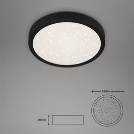 Briloner Brilo LED-Deckenleuchte Runa schwarz