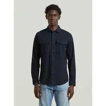 G-Star Marine Slim Hemd - Dunkelblau - Herren, - XXS