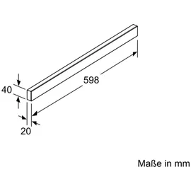 Bosch DSZ4682 Griffleiste weiß