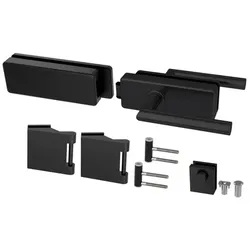 NOVADOORS Beschlag-Set, schwarz, Aluminium