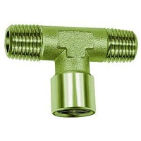 Riegler T-Stück, außen/innen/außen, G/R 1, SW 30, Messing vernickelt