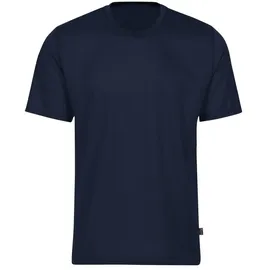 TRIGEMA T-Shirt "TRIGEMA T-Shirt aus 100% Baumwolle", Jungen, Gr. 92, blau (navy), Single Jersey, 100% Baumwolle, Basic, lang, Rundhals, Shirts T-Shirt
