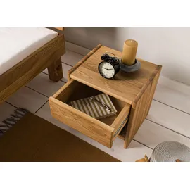 Massivmoebel24 Nachtschrank TomMe 40 x 33 x 40 cm Beige