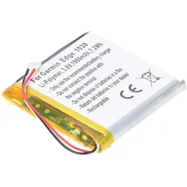 AccuCell Akku passend für Garmin Edge 1030, Li-Polymer, 3,8V, 1900mAh, 7,2Wh