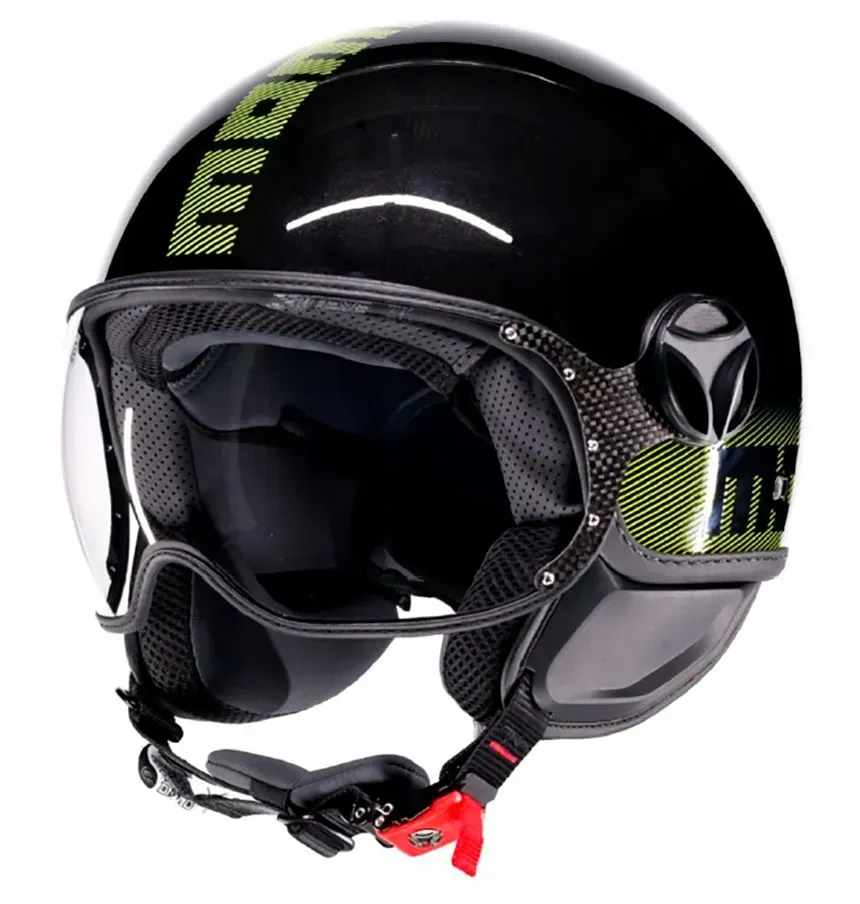 Momo Design Fgtr Classic Ece2206 Jethelm - Glitter / Yellow Fluo - S