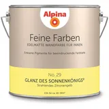 Wandfarbe leuchtendem Gelb ALPINA Feine Farben Glanz des Sonnenkönigs 2,5L