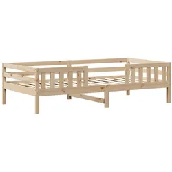 vidaXL Massivholzbett ohne Matratze 90x200 Kiefernholz