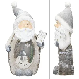 ECD Germany Weihnachtsmann 52 cm grau/weiß