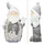 ECD Germany Weihnachtsmann 52 cm grau/weiß