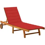 vidaXL Sonnenliege 63 x 85 x 0 cm Rot