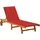 vidaXL Sonnenliege 63 x 85 x 0 cm Rot