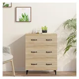 vidaXL Sideboard Sonoma-Eiche 69,5x34x90 cm Holzwerkstoff