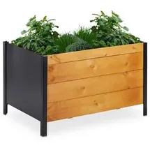 Relaxdays Hochbeet 78 x 51 x 48 cm Natur