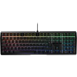 CHERRY MX 3.0S RGB, CHERRY MX-Brown-Switches - schwarz, mechanische Gamingtastatur, Kabelgebunden, RGB-Beleuchtung, Aluminium-Gehäuse