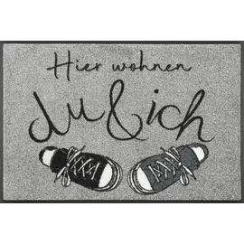 Kleen-Tex Fußmatte, Hier wohnen... (BL 50x75 cm) - BL 50x75 cm