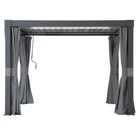 Sunjoy Vorhang für Matterhorn Multi Pergola 306 cm x 306 cm Grau/Mehrfarbig