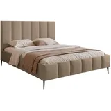 Selsey Polsterbett, Beige, Textil, 2-Sitzer, 140x200 cm, Schlafzimmer, Betten, Polsterbetten