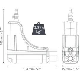 Aspen Kondensatpumpe Silent+ Mini Lime mit Kanalsystem